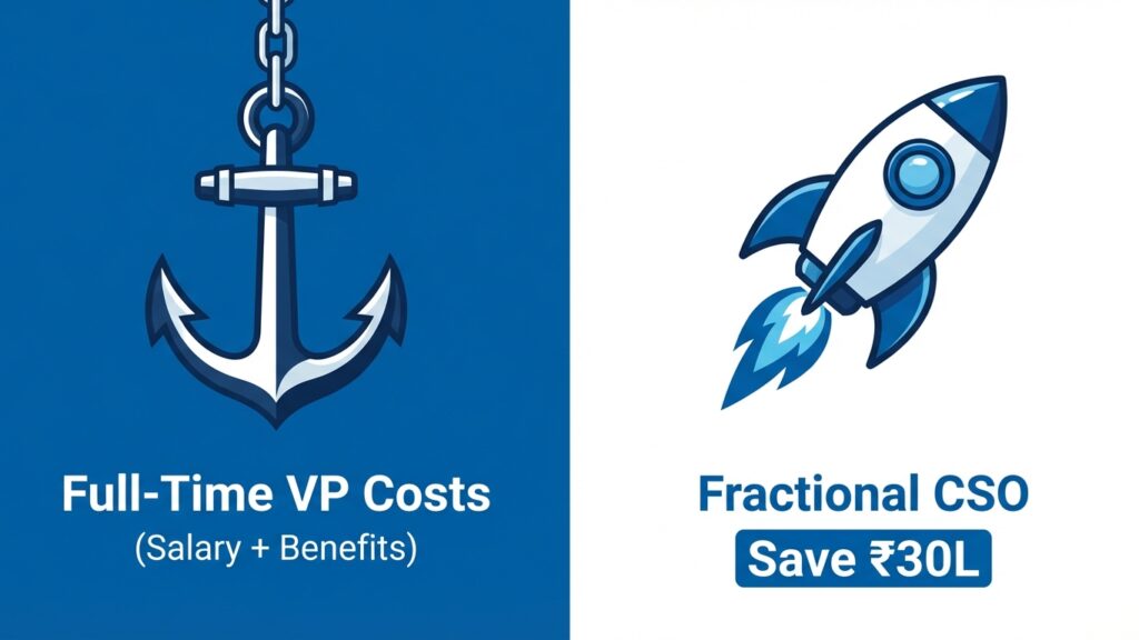 Fractional CSO vs. Full-Time VP: The Math (Why You Are Overpaying)