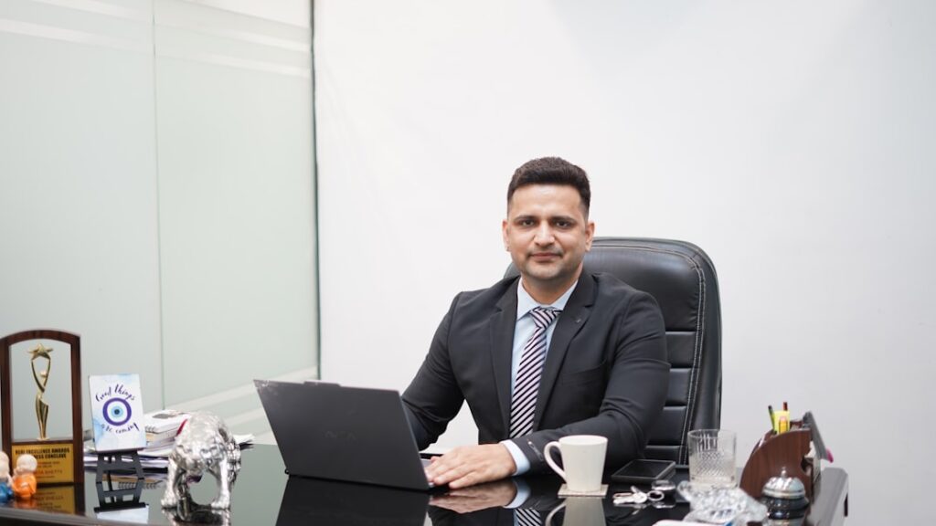 B2B sales consulting meeting in a modern Indian office setting