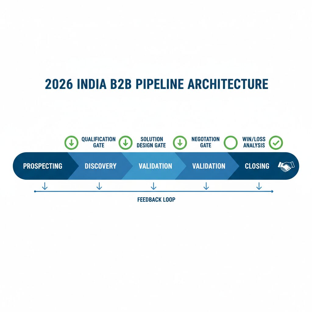 how to build b2b sales process india