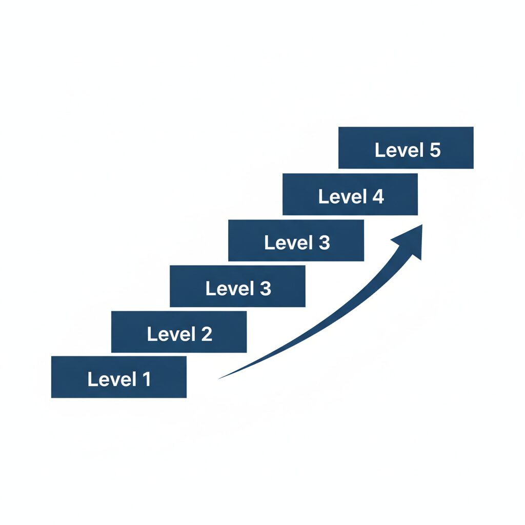 Five levels leadership professional clean