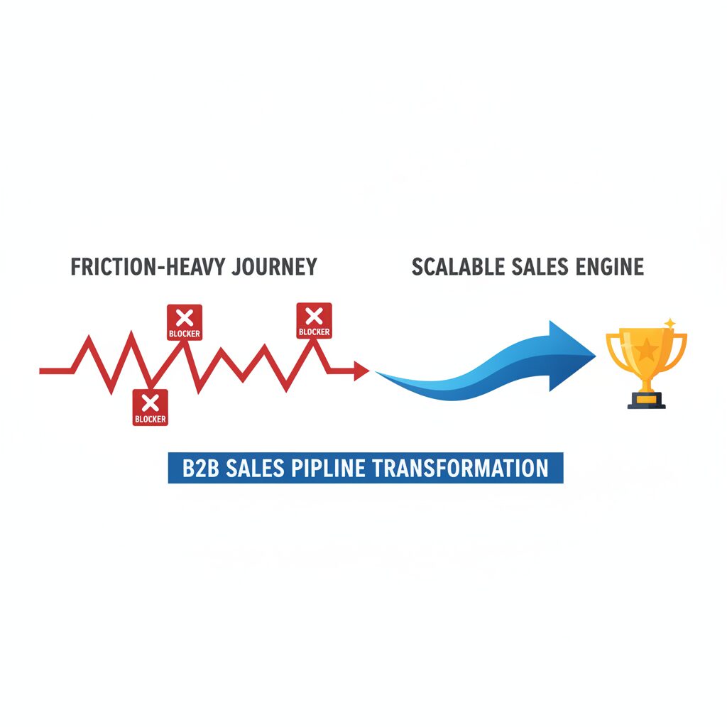 Removing blockers identifying eliminating friction points b2b clean professional