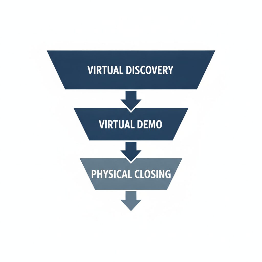 Virtual sales process india professional clean